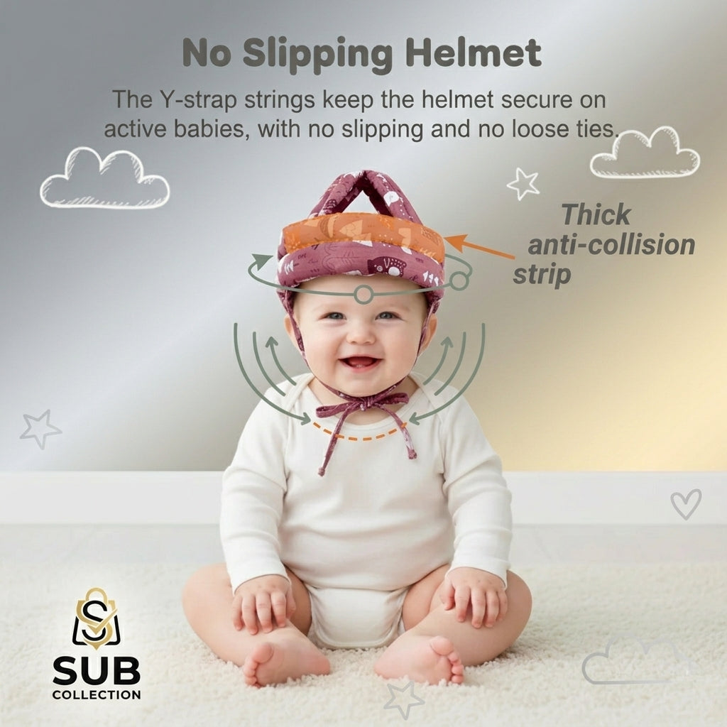 Baby Head Protection Helmet | Anti-Collision Safety Cap for Toddlers