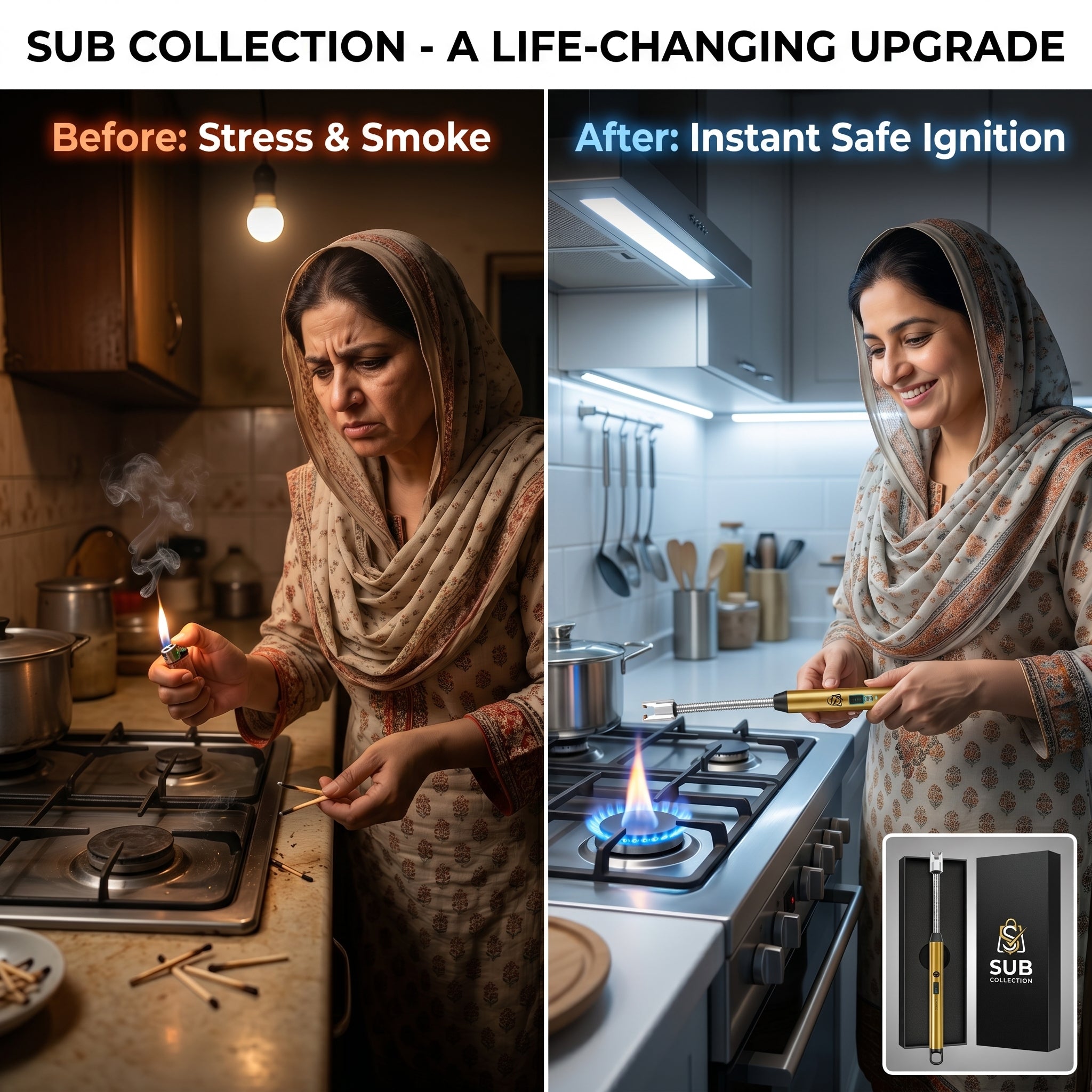 Electric Gas Lighter with USB Charging – Best for Kitchen & BBQ in Pakistan