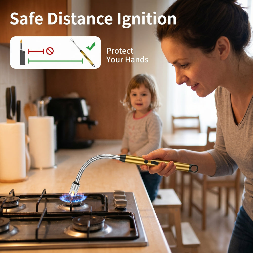 Electric Gas Lighter with USB Charging – Best for Kitchen & BBQ in Pakistan