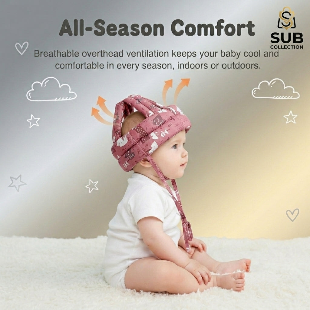 Baby Head Protection Helmet | Anti-Collision Safety Cap for Toddlers
