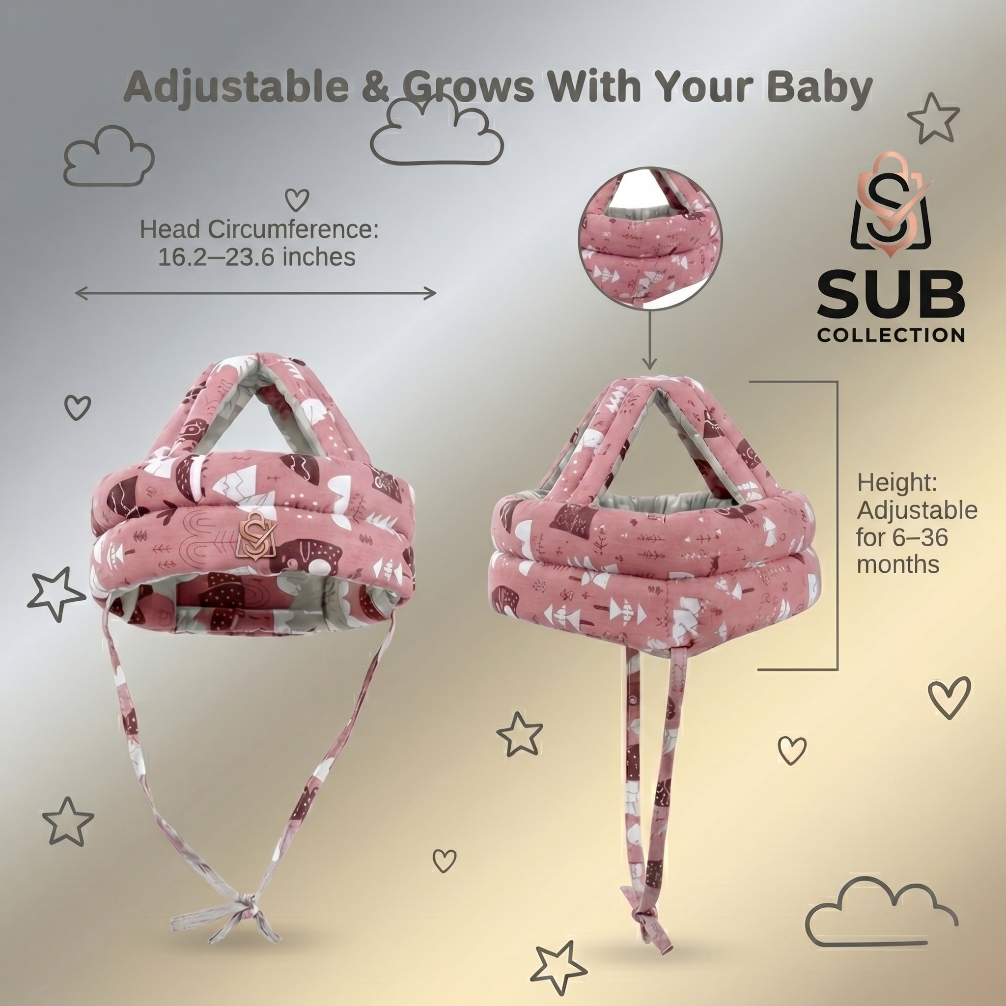 Baby Head Protection Helmet | Anti-Collision Safety Cap for Toddlers