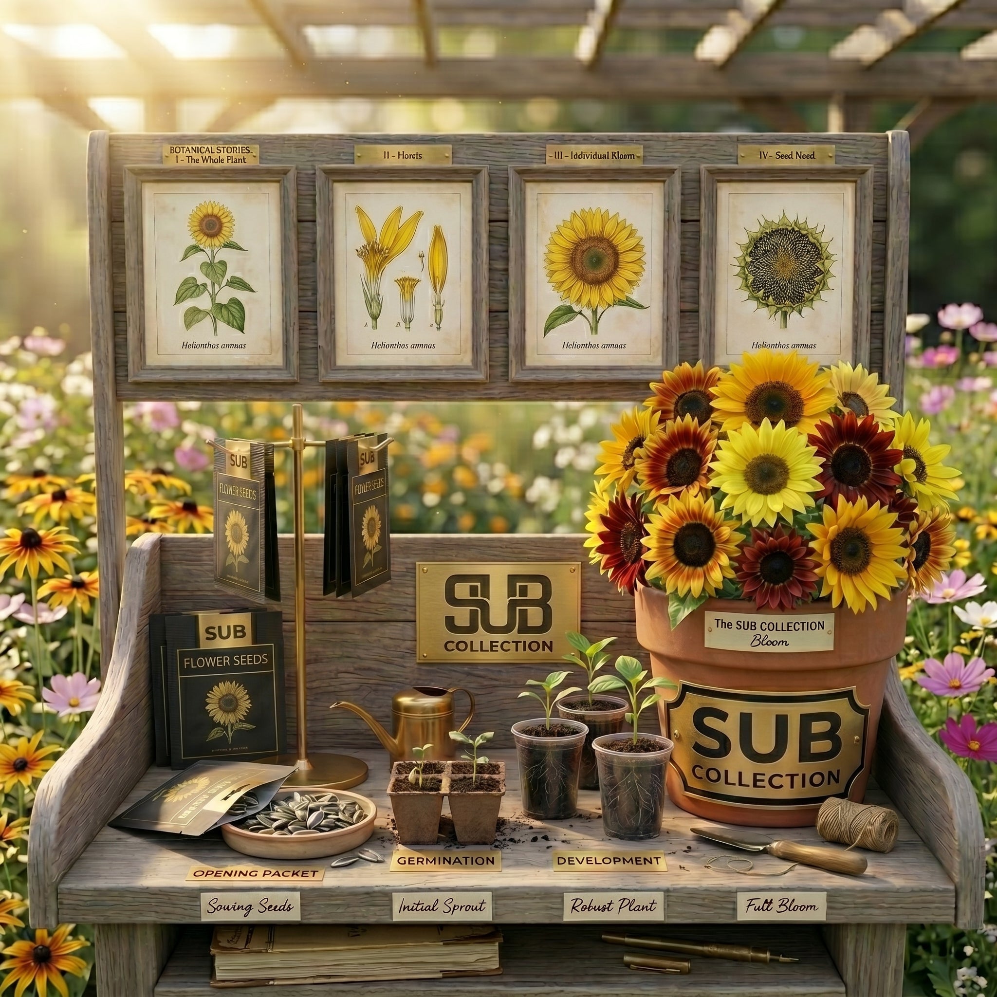 Premium Mix Flower Seeds Pack (10 Packets) – Home Garden & Balcony