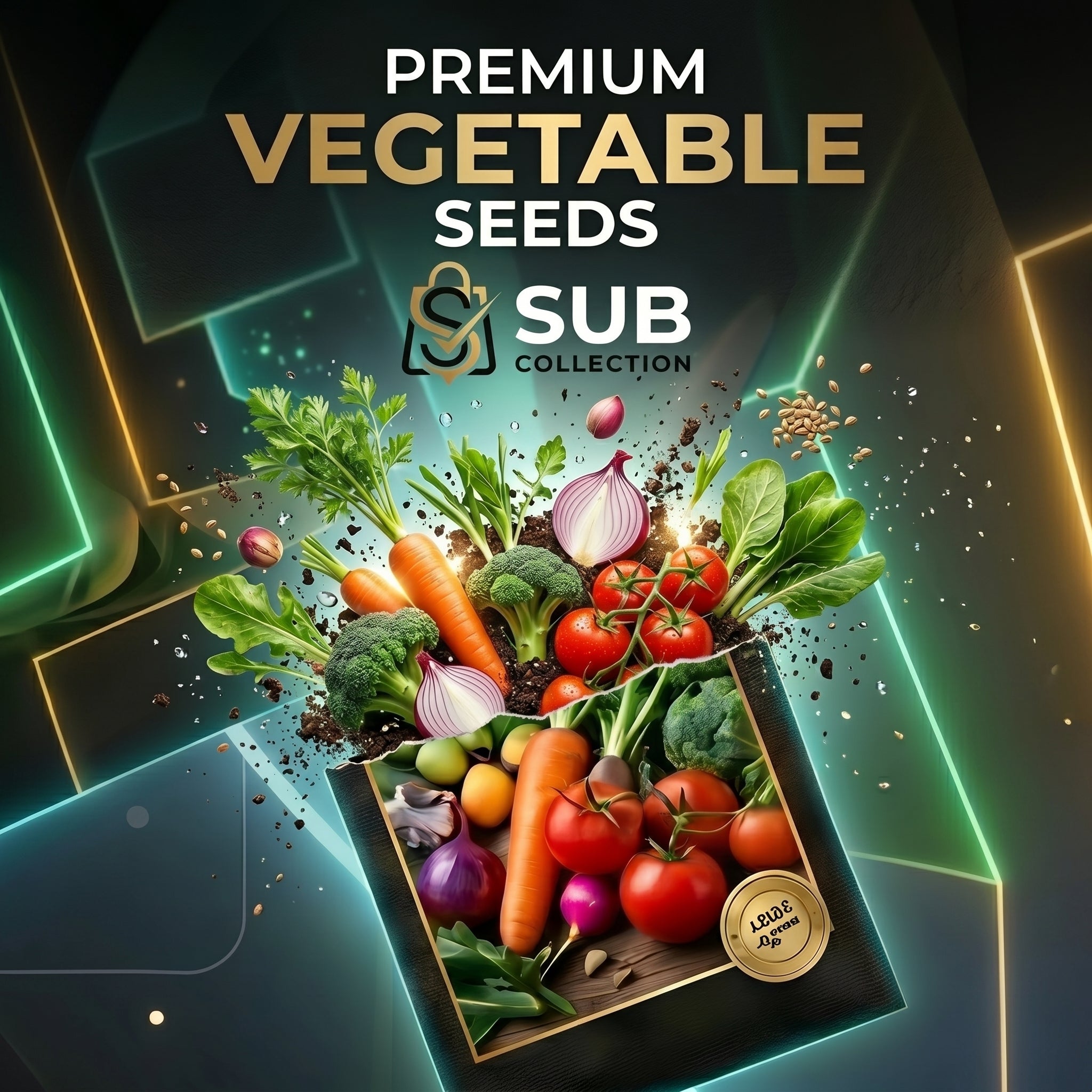 Premium Mix Vegetable Seeds Pack 15 Packets – Home Gardening