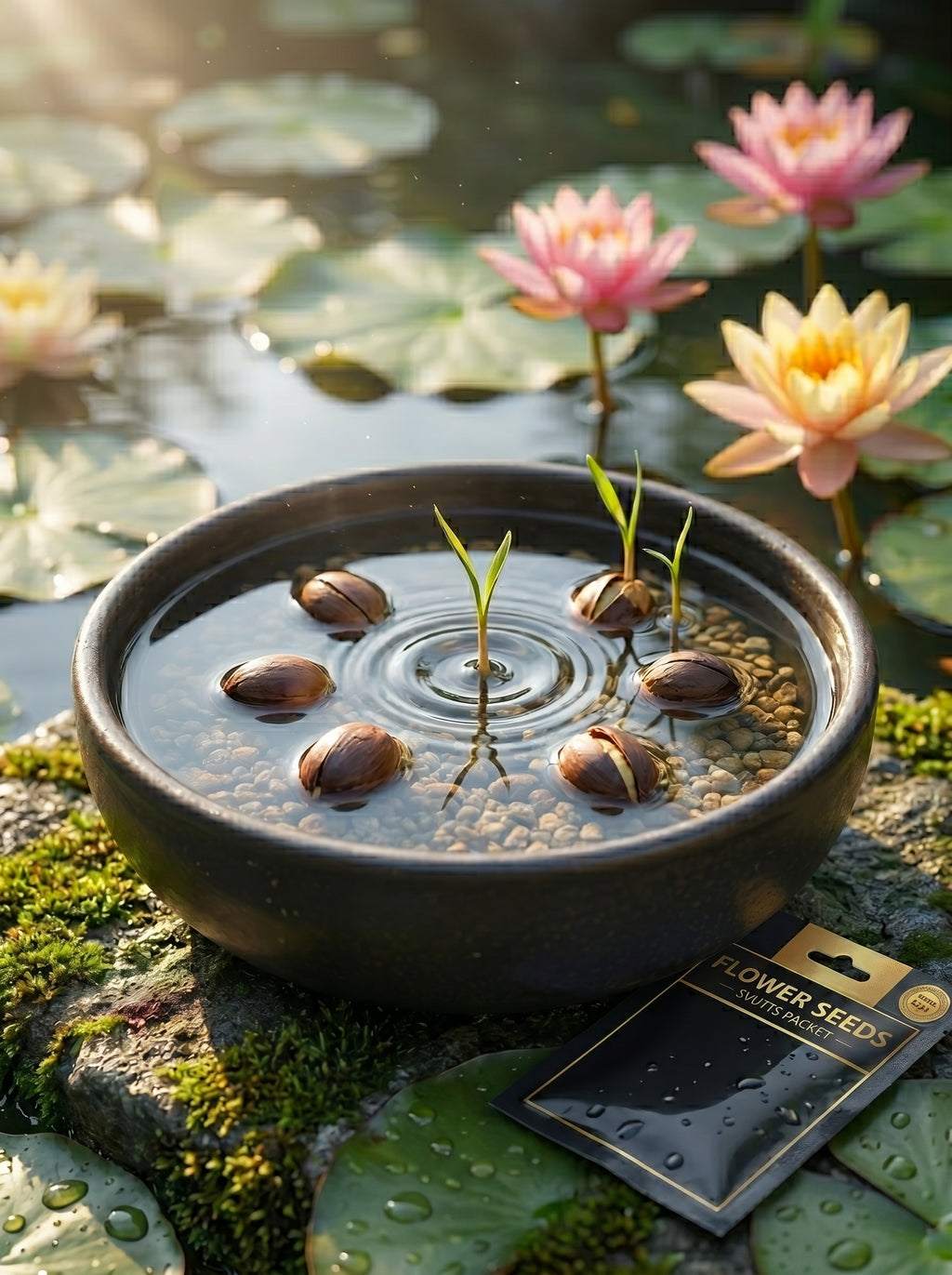 🌸 Premium Lotus Seeds Packets-10 (کنول کے بیج)