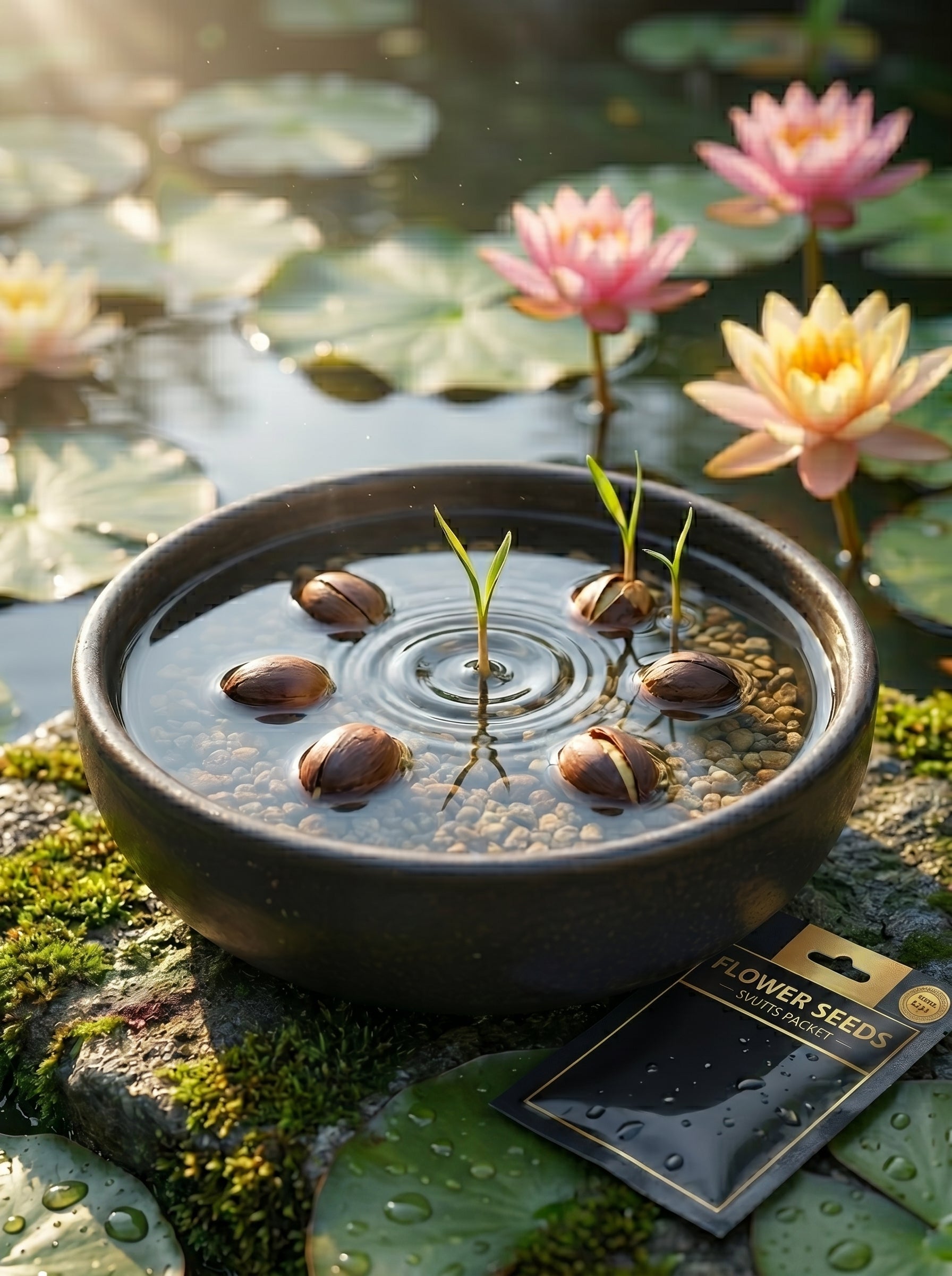 🌸 Premium Lotus Seeds Packets-10 (کنول کے بیج)