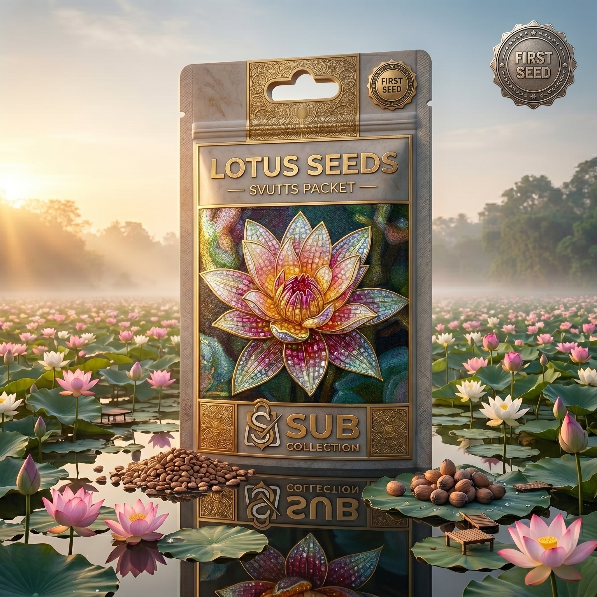🌸 Premium Lotus Seeds Packets-10 (کنول کے بیج)
