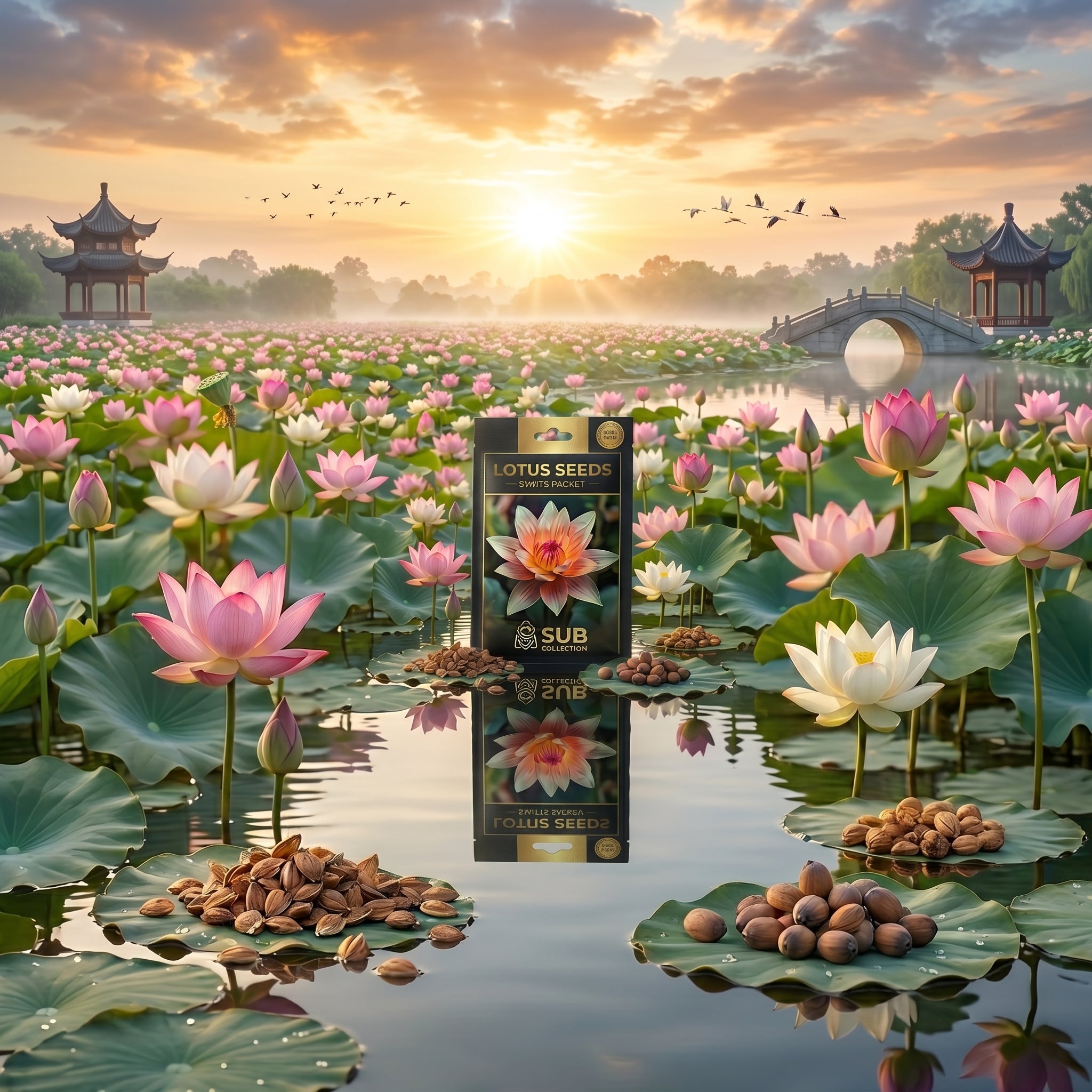 🌸 Premium Lotus Seeds Packets-10 (کنول کے بیج)