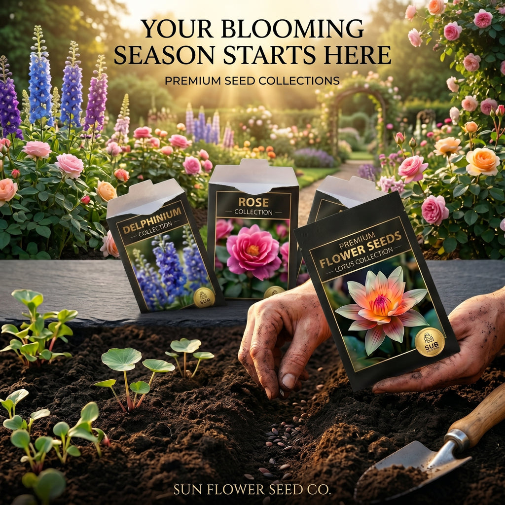 Premium Mix Flower Seeds Pack (10 Packets) – Home Garden & Balcony
