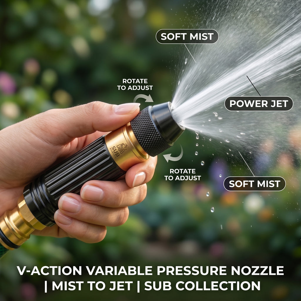 High Pressure Water Spray Gun Nozzle – Solar Panel & Car Cleaning