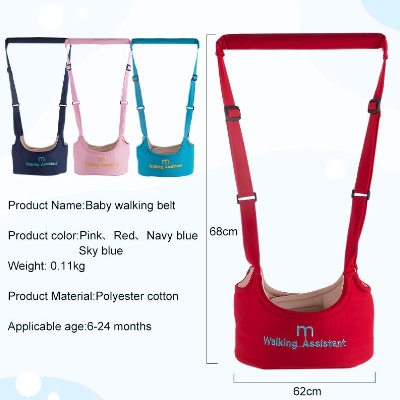 Baby Walking Assistant Belt Adjustable Safety Harness for Toddlers (6-24 Months) Azadi Sale