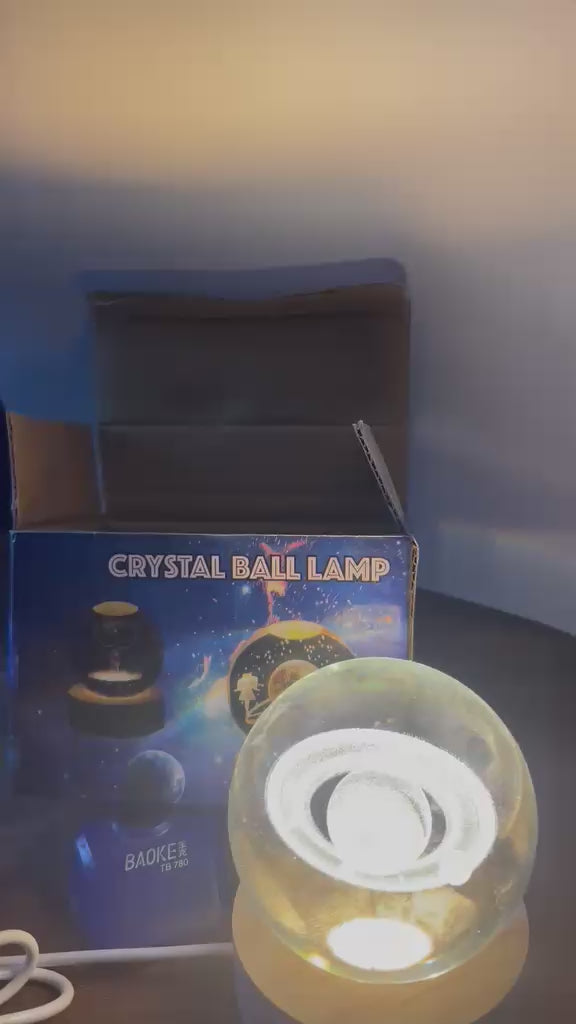 3D Crystal Ball Lamp | LED Crystal Galaxy Lamp For Room & Home Decoration | USB Crystal Ball Lamp (Saturn Shape Only)