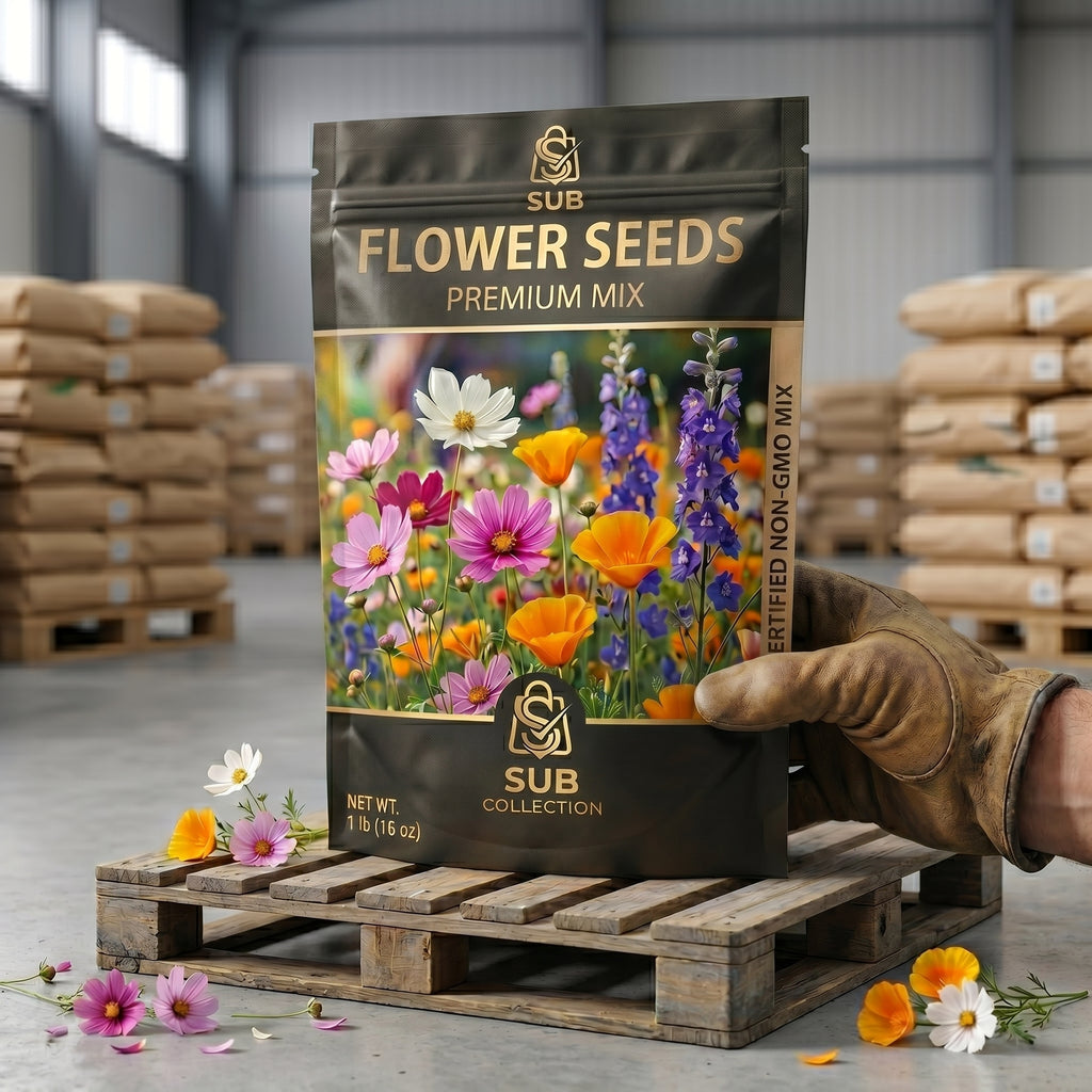 Premium Mix Flower Seeds Pack (10 Packets) – Home Garden & Balcony